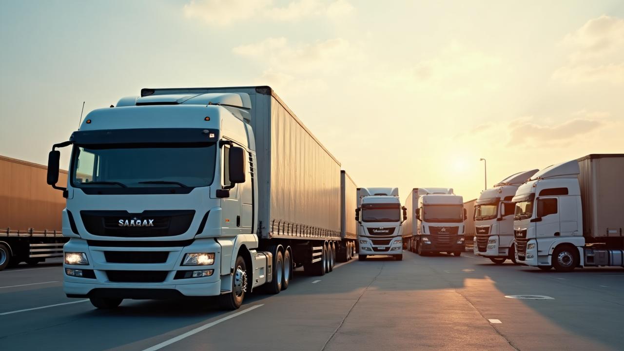 Shivam Roadways fleet of trucks